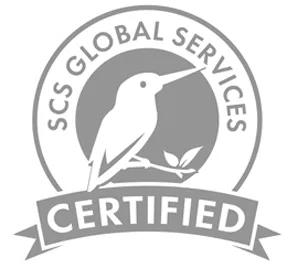 ASC turquoise certification label