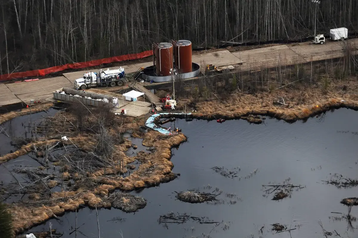 Alberta oil sands extraction site
