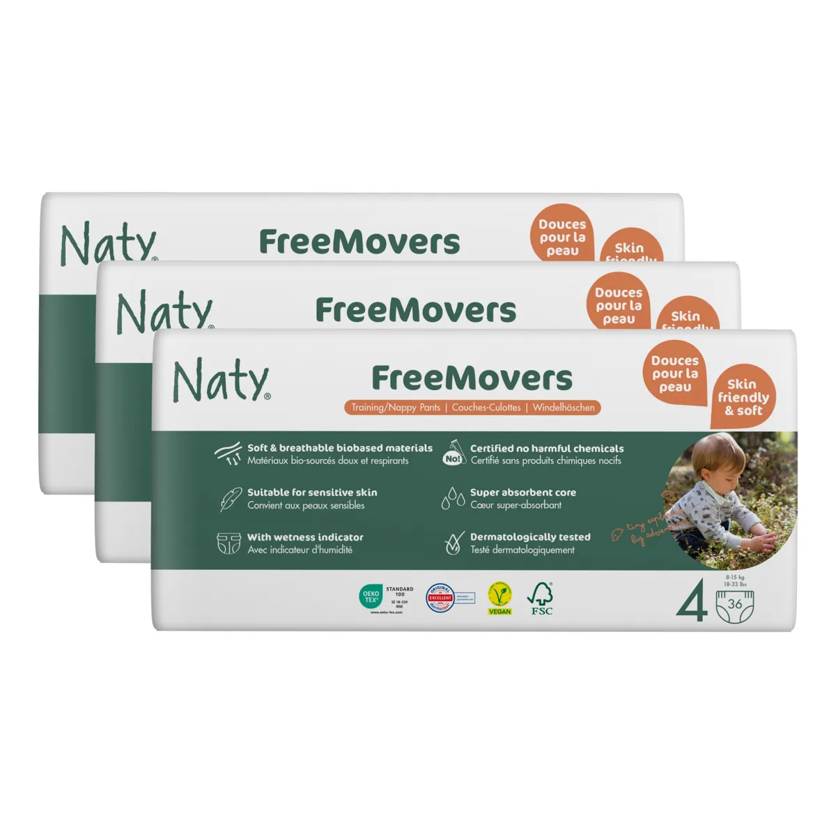 Naty biodegradable disposable diapers