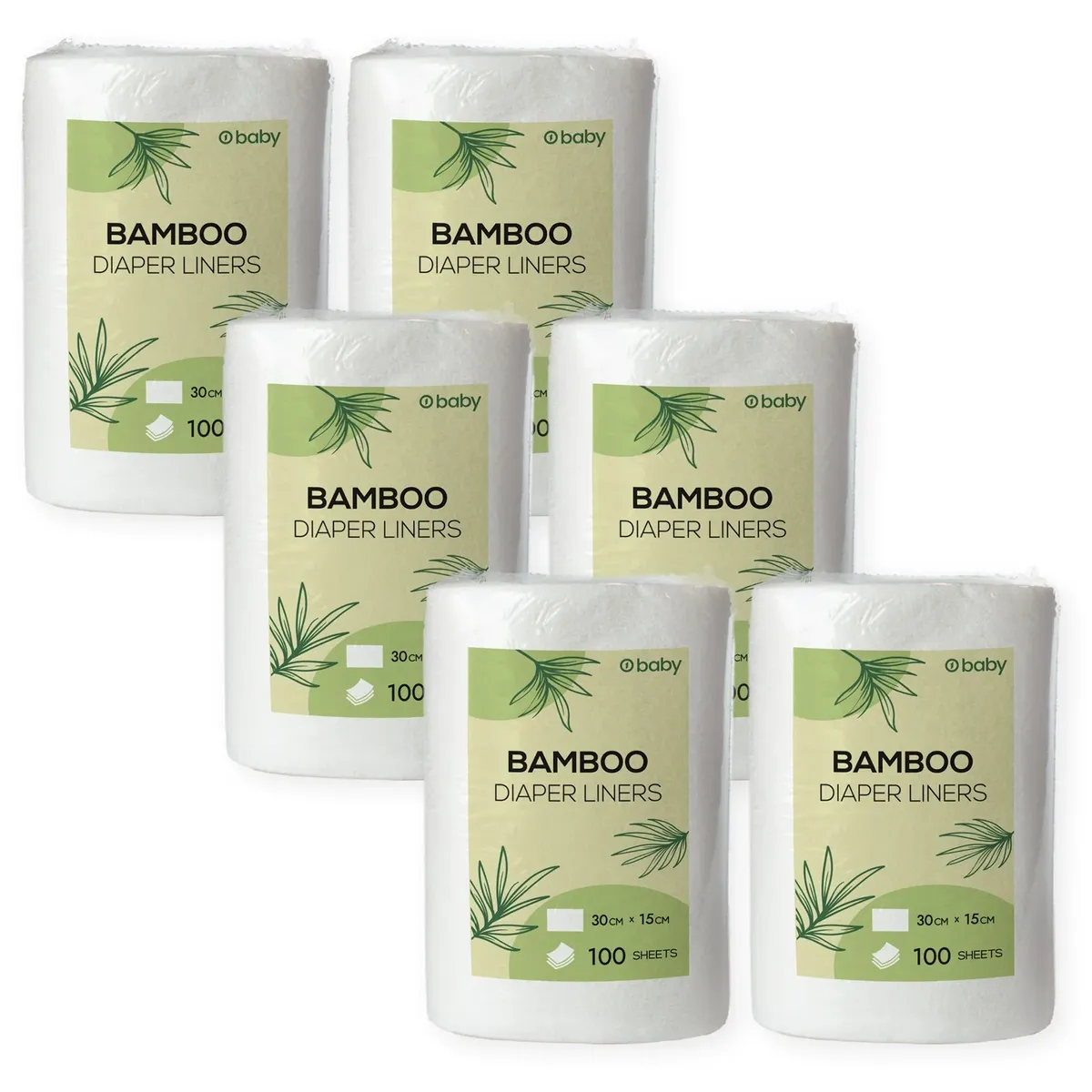 O1 Brand biodegradable bamboo diaper liners