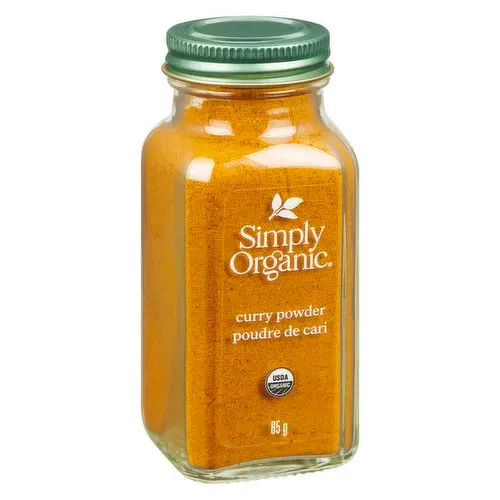 Simply Organic spice jars on retail shelf