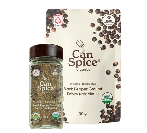 CanSpice Organic spice packaging
