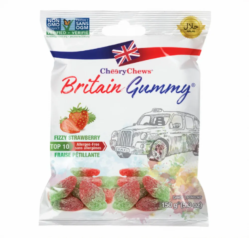Cheery Chews resealable bag detail