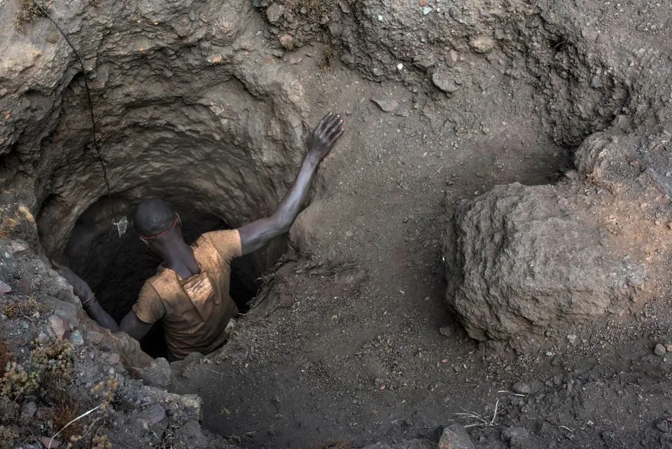 Congolese cobalt-mining operation