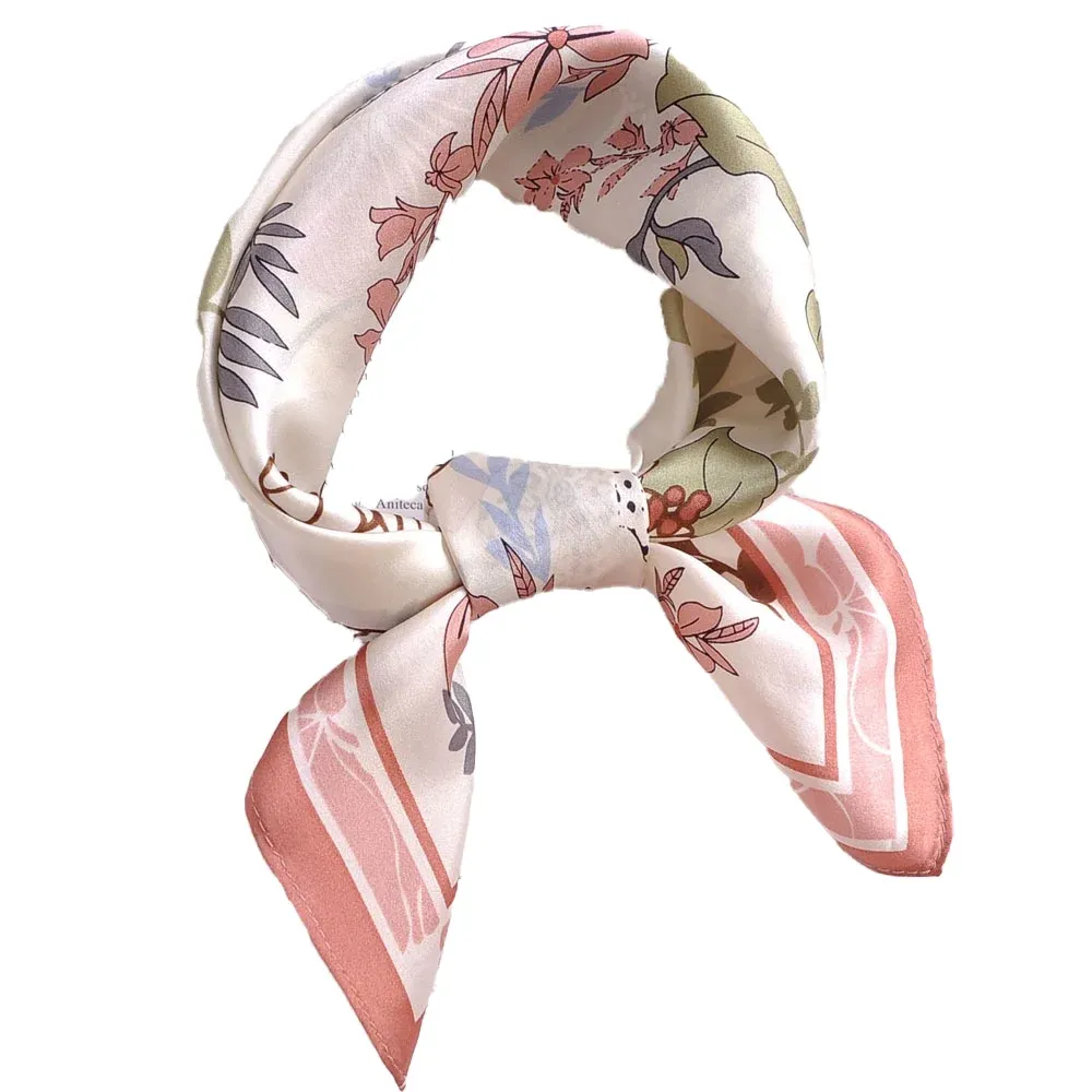 Polyester "silk feel" scarves at retail