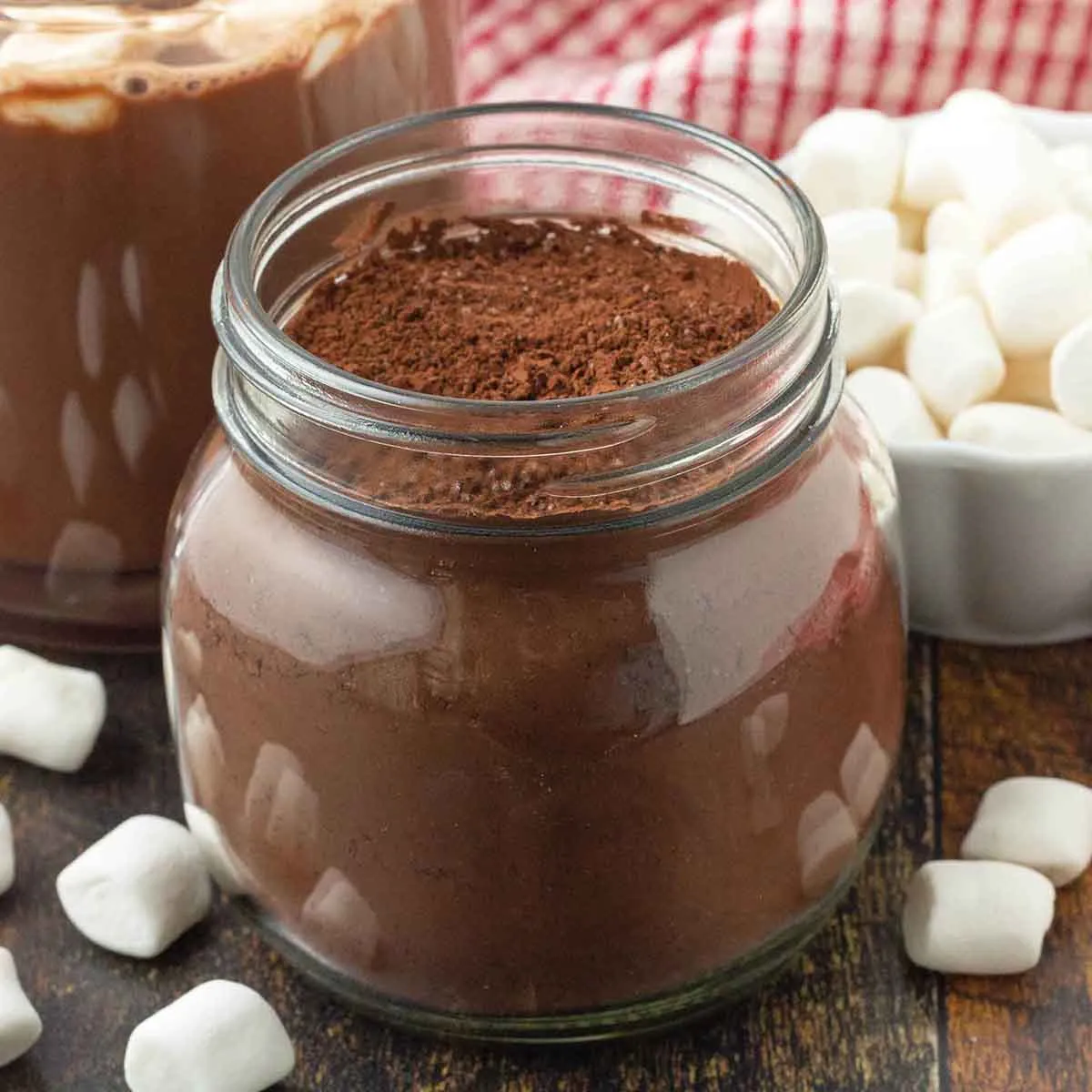 Homemade hot chocolate mix preparation