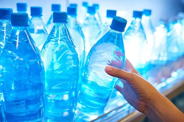 Bottled water industry production at scale