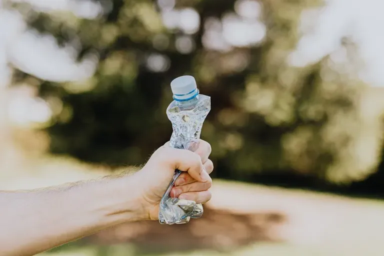 Microplastic content in bottled water