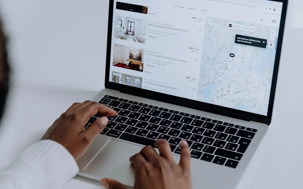 Vacation rental marketplace illustration