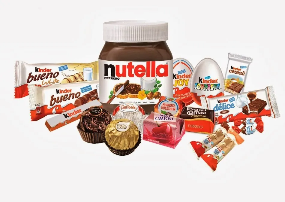 Ferrero confectionery product range