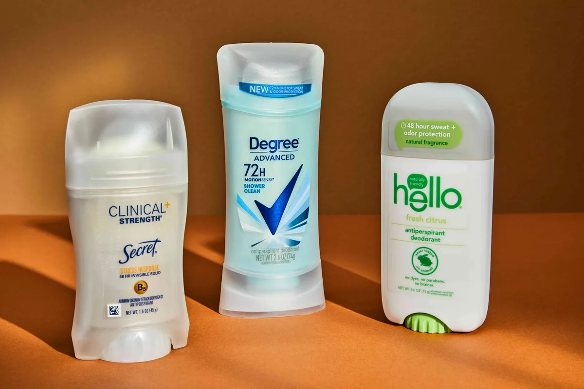 Antiperspirant product range at retail